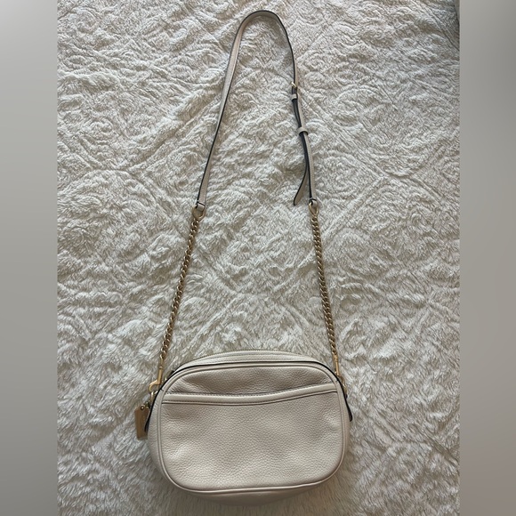 Coach White Crossbody with Gold Chain Strap - Picture 2 of 4